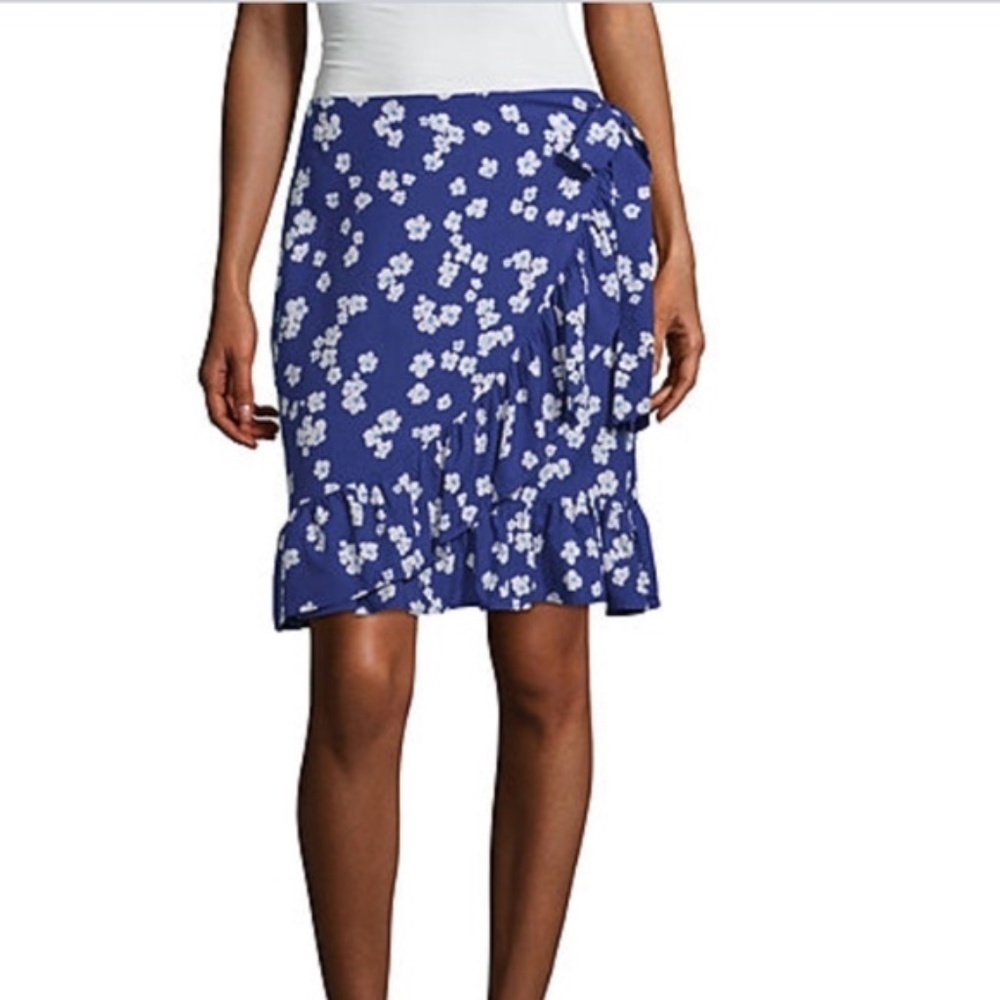 LAST ONE! New Women's Mixit Mid Rise Short Wrap Midi Skirt